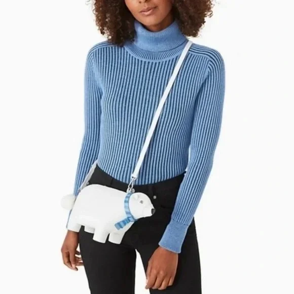 NWT Kate Spade Arctic Friends Polar Bear Crossbody - Picture 2 of 12